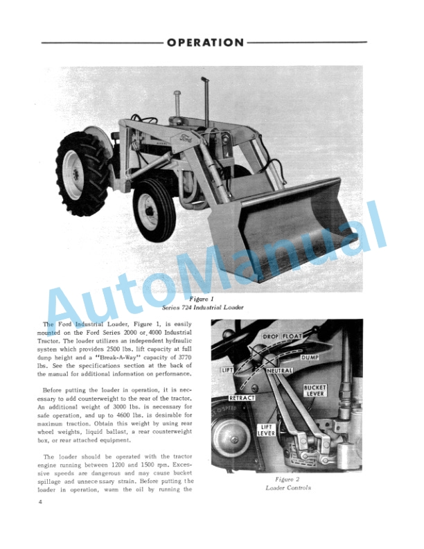 Ford New Holland 724 Series Loader Owner Manual SEO8840A 2 Ford New Holland 724 Series Loader Owner Manual SEO8840A-2