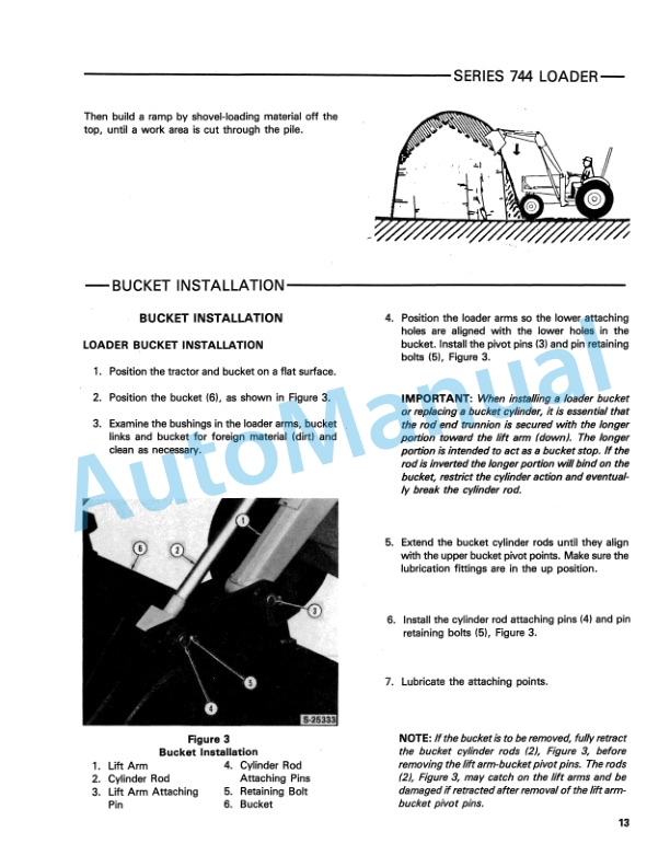 Ford New Holland 744 Series Loader Operation and Maintenance Manual 43074410 3 Ford New Holland 744 Series Loader Operation and Maintenance Manual 43074410 - Image 3