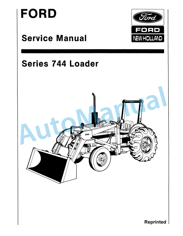 Ford New Holland 744 Series Loader Service Manual 40074410