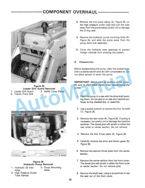 Ford New Holland 744 Series Loader Service Manual 40074410 4 Ford New Holland 744 Series Loader Service Manual 40074410-4