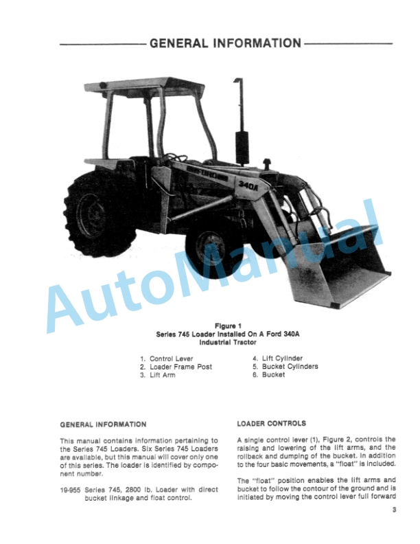 Ford New Holland 745 Series Loader Operation and Maintenance Manual 42074512 2 Ford New Holland 745 Series Loader Operation and Maintenance Manual 42074512-2