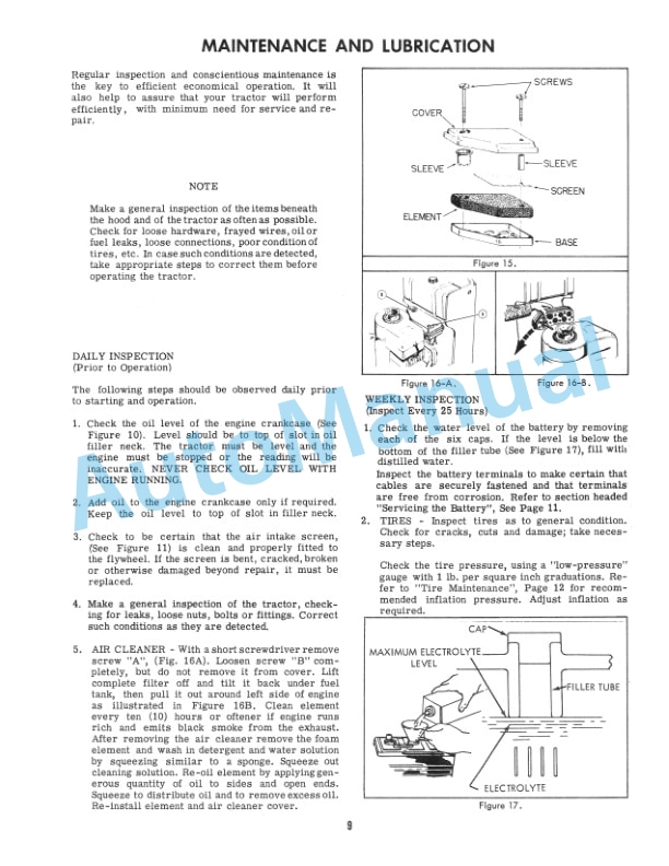 Ford New Holland 75 Series Lawn Tractor Operation and Maintenance Manual 42007020 3 Ford New Holland 75 Series Lawn Tractor Operation and Maintenance Manual 42007020-3