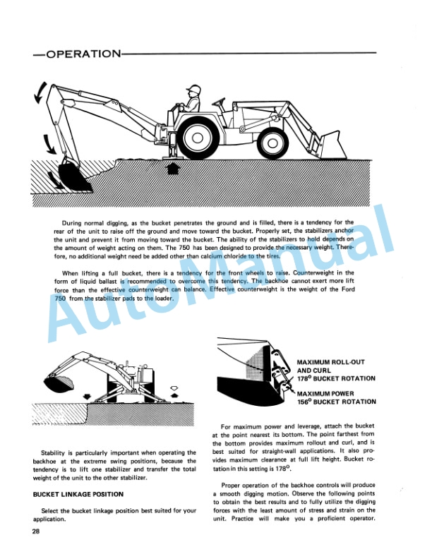 Ford New Holland 750 Tractor Loader Backhoe Operation and Maintenance Manual 42075010 3 Ford New Holland 750 Tractor Loader Backhoe Operation and Maintenance Manual 42075010-3