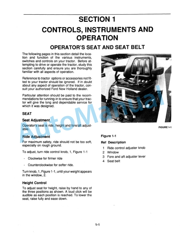 Alternative view of Ford New Holland 7530 High Clearance Tractor Operation and Maintenance Manual 42753010