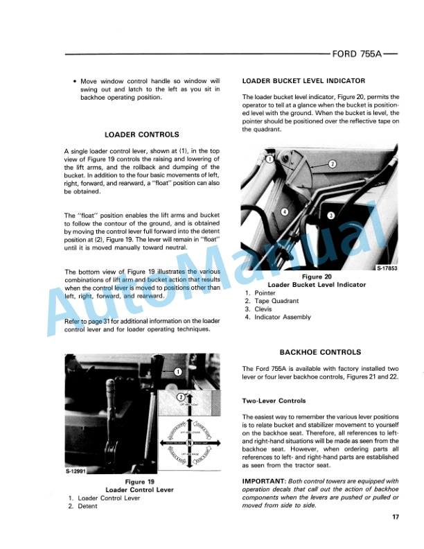 Ford New Holland 755A Tractor Loader Backhoe Operation and Maintenance Manual 42075511 2 Ford New Holland 755A Tractor Loader Backhoe Operation and Maintenance Manual 42075511-2