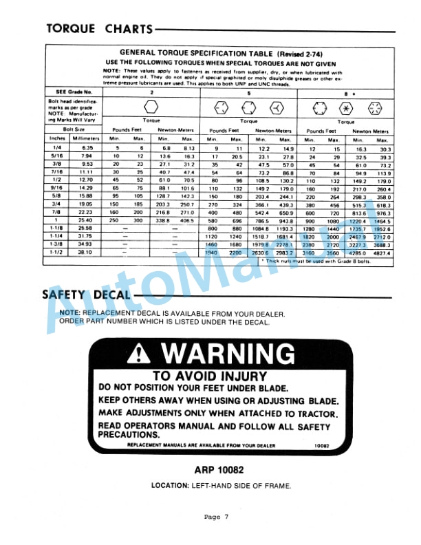 Ford New Holland 761A Series Rake Attachment Operation and Maintenance Manual 42076110 5 Ford New Holland 761A Series Rake Attachment Operation and Maintenance Manual 42076110-5