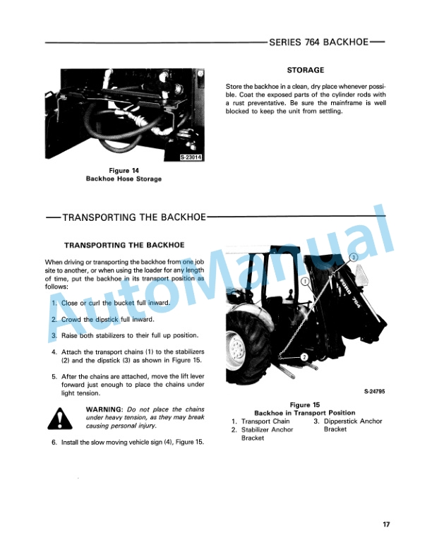 Ford New Holland 764 Series Backhoe Operation and Maintenance Manual 42076411 3 Ford New Holland 764 Series Backhoe Operation and Maintenance Manual 42076411 - Image 3