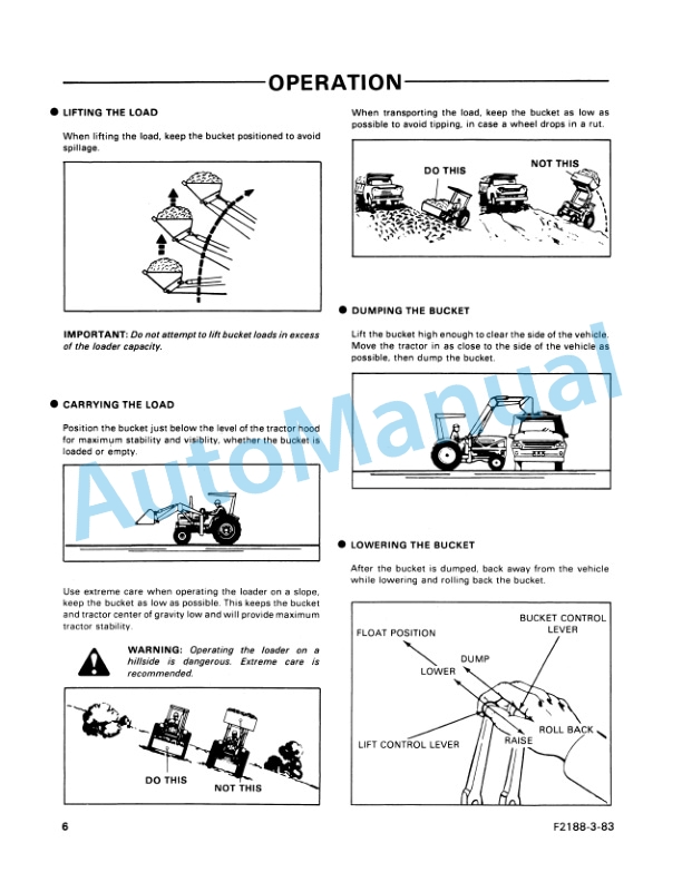 Ford New Holland 768B Series Quick Attach Loader Operation and Maintenance Manual 42076812 2 Ford New Holland 768B Series Quick Attach Loader Operation and Maintenance Manual 42076812-2