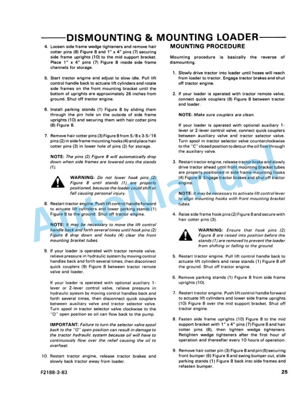 Ford New Holland 768B Series Quick Attach Loader Operation and Maintenance Manual 42076812 5 Ford New Holland 768B Series Quick Attach Loader Operation and Maintenance Manual 42076812-5