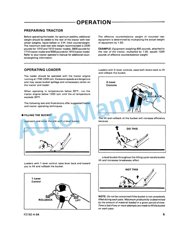 Ford New Holland 770A Series Loader Operation and Maintenance Manual 42077012 2 Ford New Holland 770A Series Loader Operation and Maintenance Manual 42077012-2