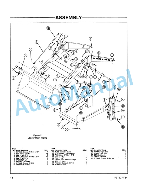 Ford New Holland 770A Series Loader Operation and Maintenance Manual 42077012 4 Ford New Holland 770A Series Loader Operation and Maintenance Manual 42077012-4