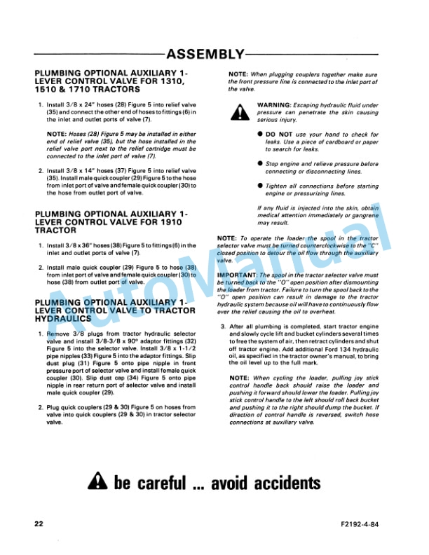 Ford New Holland 770A Series Loader Operation and Maintenance Manual 42077012 5 Ford New Holland 770A Series Loader Operation and Maintenance Manual 42077012-5