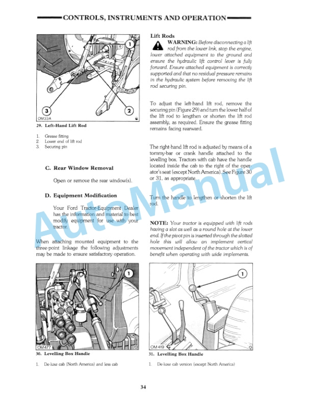 Ford New Holland 7710 Series II Tractor Operation and Maintenance Manual 42771010 3 Ford New Holland 7710 Series II Tractor Operation and Maintenance Manual 42771010-3