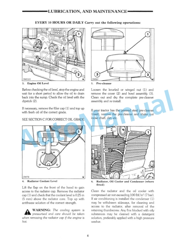 Ford New Holland 7710 Series II Tractor Operation and Maintenance Manual 42771010 4 Ford New Holland 7710 Series II Tractor Operation and Maintenance Manual 42771010-4