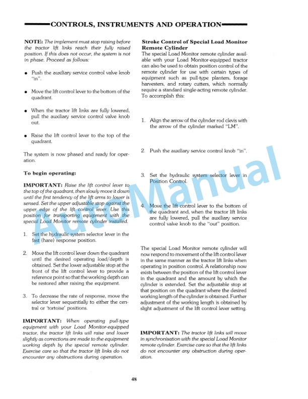 Ford New Holland 7810 Series Tractor Operation and Maintenance Manual 42781010 3 Ford New Holland 7810 Series Tractor Operation and Maintenance Manual 42781010 - Image 3