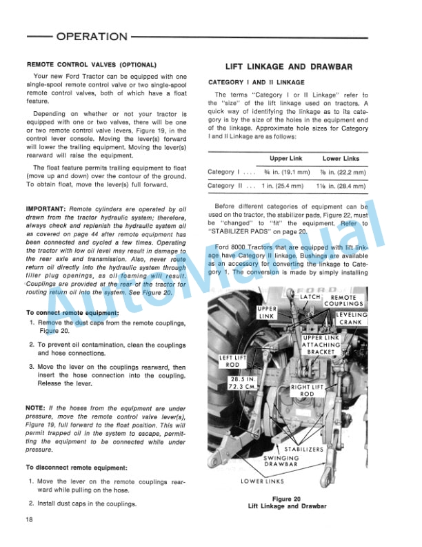 Ford New Holland 8000 Tractor Operation and Maintenance Manual 42800011 3 Ford New Holland 8000 Tractor Operation and Maintenance Manual 42800011 - Image 3