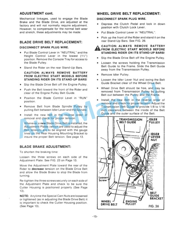 Ford New Holland 830, 1130 Rider Mower Tractor Operation and Maintenance Manual 42083020 4 Ford New Holland 830, 1130 Rider Mower Tractor Operation and Maintenance Manual 42083020-4
