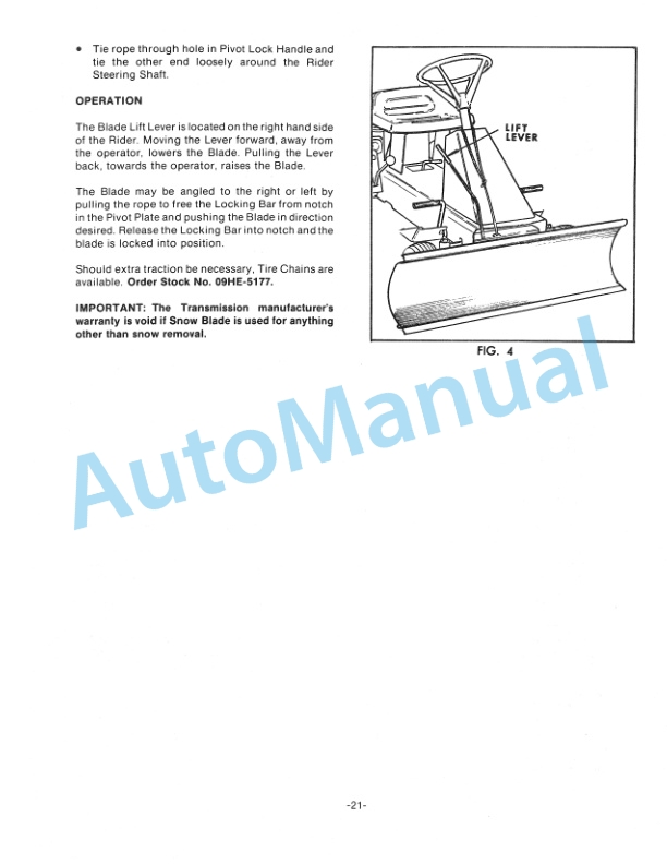 Ford New Holland 830, 1130 Rider Mower Tractor Operation and Maintenance Manual 42083020 5 Ford New Holland 830, 1130 Rider Mower Tractor Operation and Maintenance Manual 42083020-5