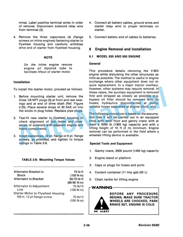 Ford New Holland 835, 855, 875, 895, 935, 950 Tractor Service Manual 40083560 2 Ford New Holland 835, 855, 875, 895, 935, 950 Tractor Service Manual 40083560-2