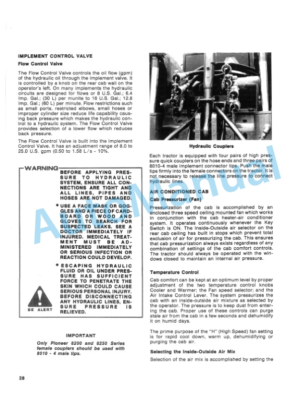 Ford New Holland 835, 855, 875 Tractor Operation and Maintenance Manual 42083531 3 Ford New Holland 835, 855, 875 Tractor Operation and Maintenance Manual 42083531-3