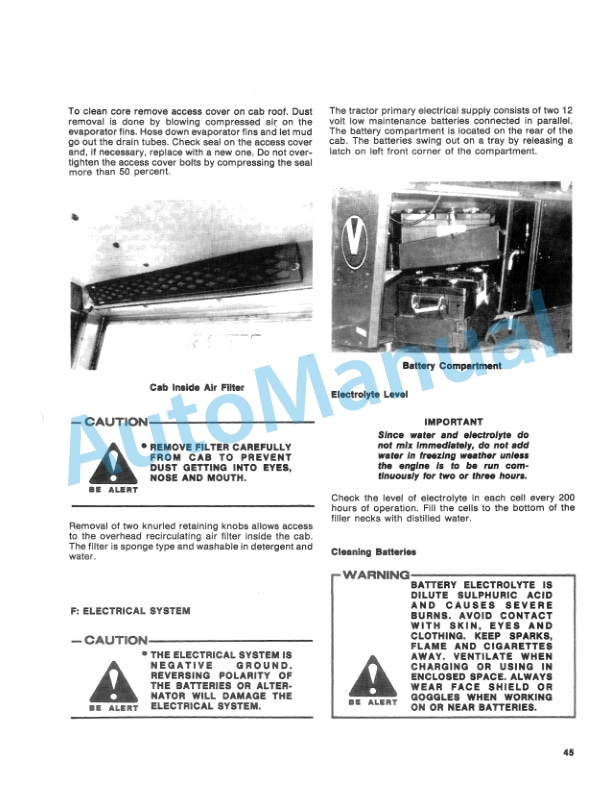 Ford New Holland 835, 855, 875 Tractor Operation and Maintenance Manual 42083531 4 Ford New Holland 835, 855, 875 Tractor Operation and Maintenance Manual 42083531-4