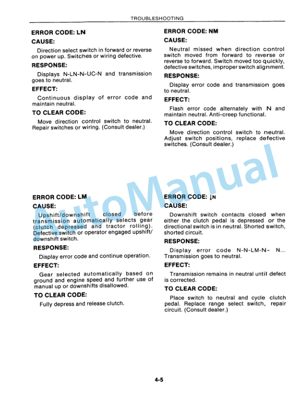 Ford New Holland 846, 876, 936, 946, 976 Tractor Operation and Maintenance Manual 42084651 5 Ford New Holland 846, 876, 936, 946, 976 Tractor Operation and Maintenance Manual 42084651-5