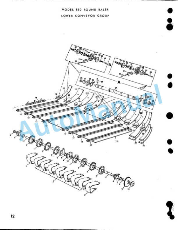 Ford New Holland 850 Round Baler Service Parts Catalogue 5085015 2 Ford New Holland 850 Round Baler Service Parts Catalogue 5085015-2