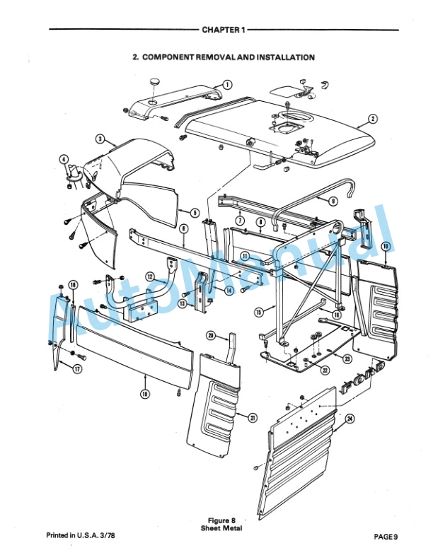 Ford New Holland 8700, 9700 Tractor Repair Manual 40870020 5 Ford New Holland 8700, 9700 Tractor Repair Manual 40870020-5
