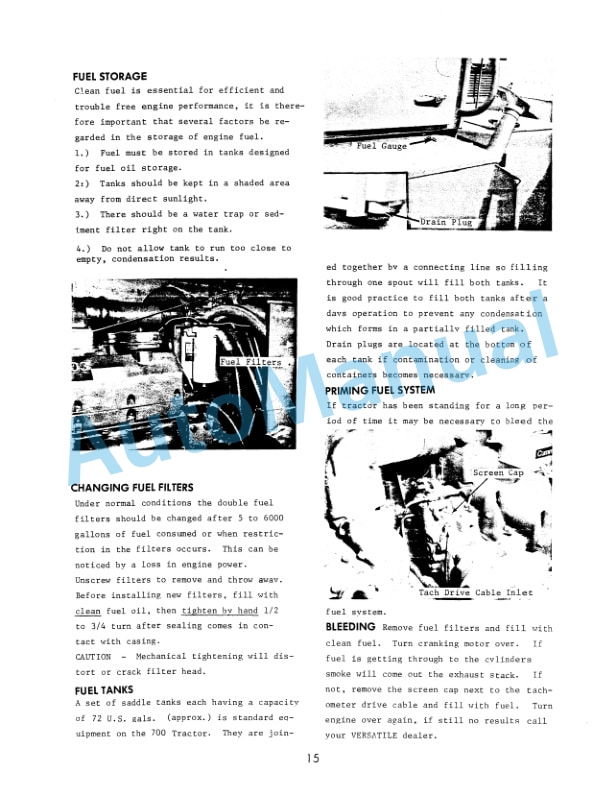 Ford New Holland 900 4WD Tractor Operation and Maintenance Manual 42090004 3 Ford New Holland 900 4WD Tractor Operation and Maintenance Manual 42090004-3