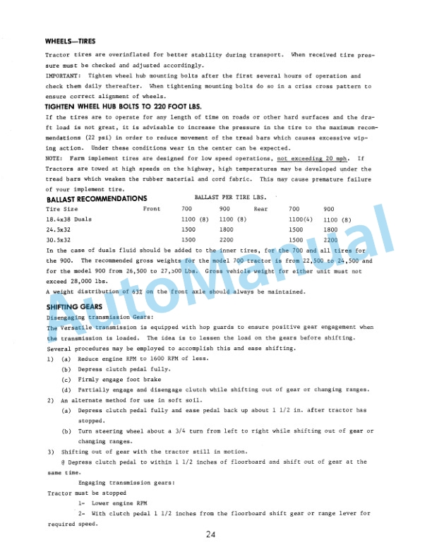 Ford New Holland 900 4WD Tractor Operation and Maintenance Manual 42090004 4 Ford New Holland 900 4WD Tractor Operation and Maintenance Manual 42090004-4