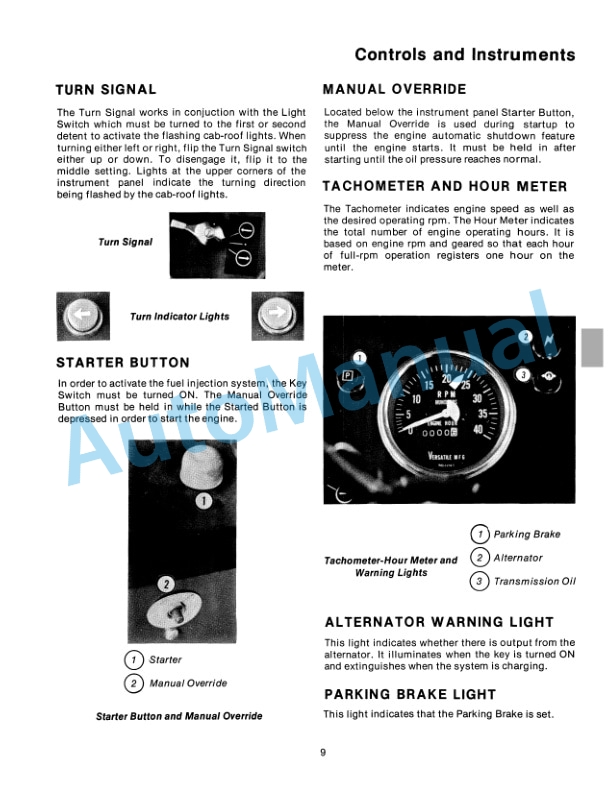 Alternative view of Ford New Holland 900 Series 2 4WD Tractor Operation and Maintenance Manual 42090020