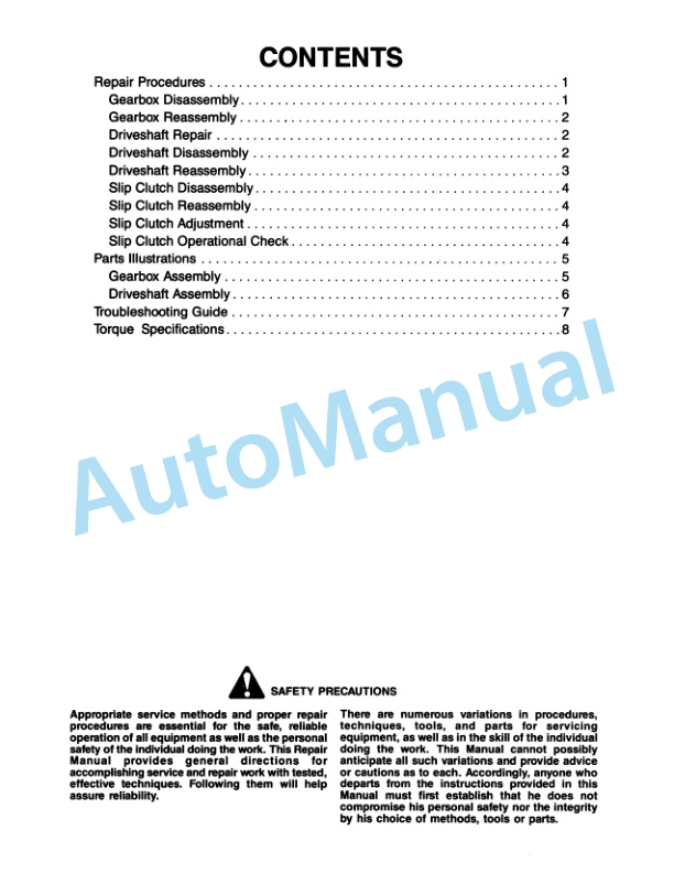 Ford New Holland 905 Series Heavy Duty Post Hole Digger Repair Manual 40090510 2 Ford New Holland 905 Series Heavy Duty Post Hole Digger Repair Manual 40090510-2