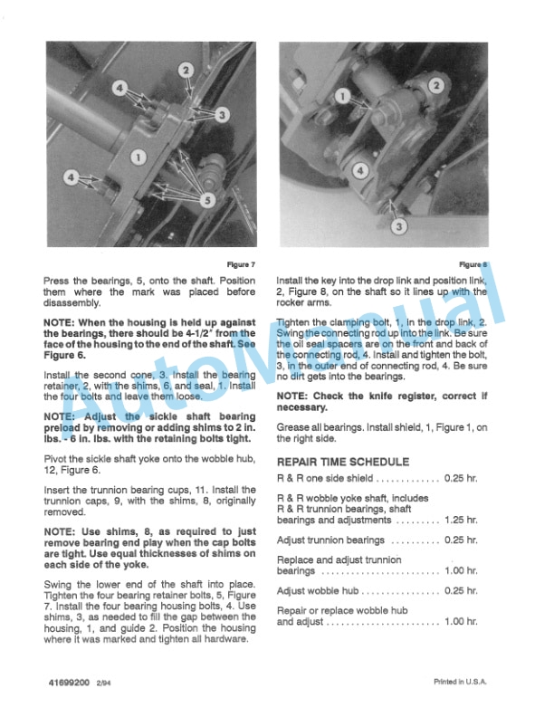 Ford New Holland 910H, 1116H Auger Header, 114, 116 Pivot Tongue Mower-Conditioner Service Manual 41699200 2 Ford New Holland 910H, 1116H Auger Header, 114, 116 Pivot Tongue Mower-Conditioner Service Manual 41699200-2