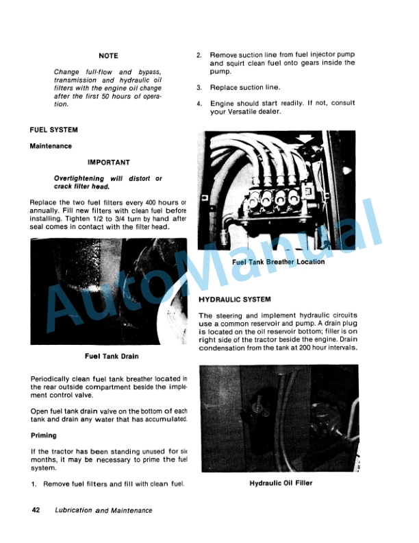 Ford New Holland 935, 950 Tractor Operation and Maintenance Manual 42093520 4 Ford New Holland 935, 950 Tractor Operation and Maintenance Manual 42093520-4