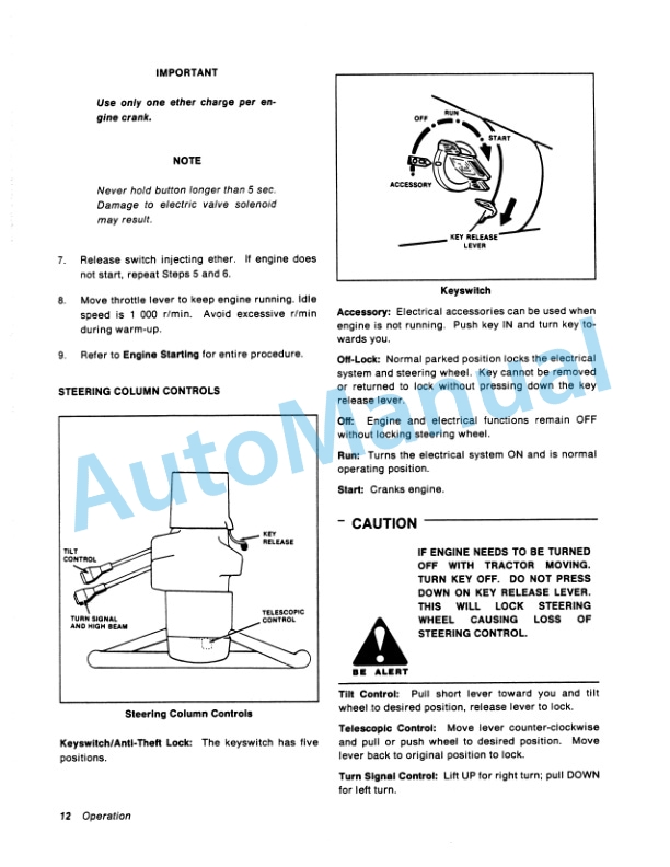 Ford New Holland 936, 956, 976 Tractor Operation and Maintenance Manual 42093632 2 Ford New Holland 936, 956, 976 Tractor Operation and Maintenance Manual 42093632-2