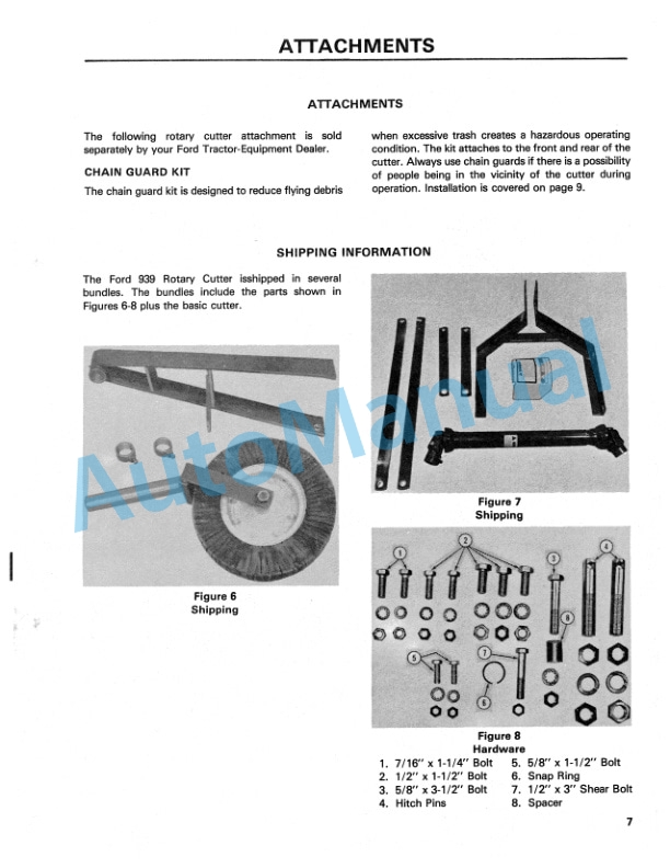 Ford New Holland 939 Series 60 Inch Rotary Cutter Operation and Maintenance Manual 42886011 4 Ford New Holland 939 Series 60 Inch Rotary Cutter Operation and Maintenance Manual 42886011-4