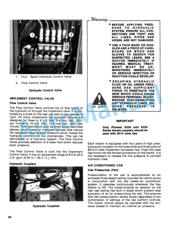 Ford New Holland 950 4WD Tractor Operation and Maintenance Manual 42095010 3 Ford New Holland 950 4WD Tractor Operation and Maintenance Manual 42095010-3