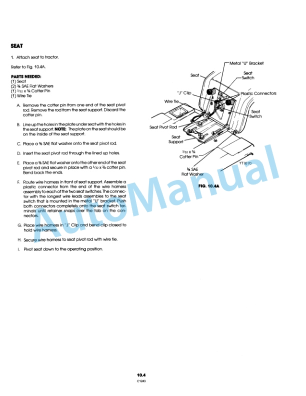 Ford New Holland 9607480 LT12H Lawn Tractor Operation and Maintenance Manual 42641065 4 Ford New Holland 9607480 LT12H Lawn Tractor Operation and Maintenance Manual 42641065 - Image 4