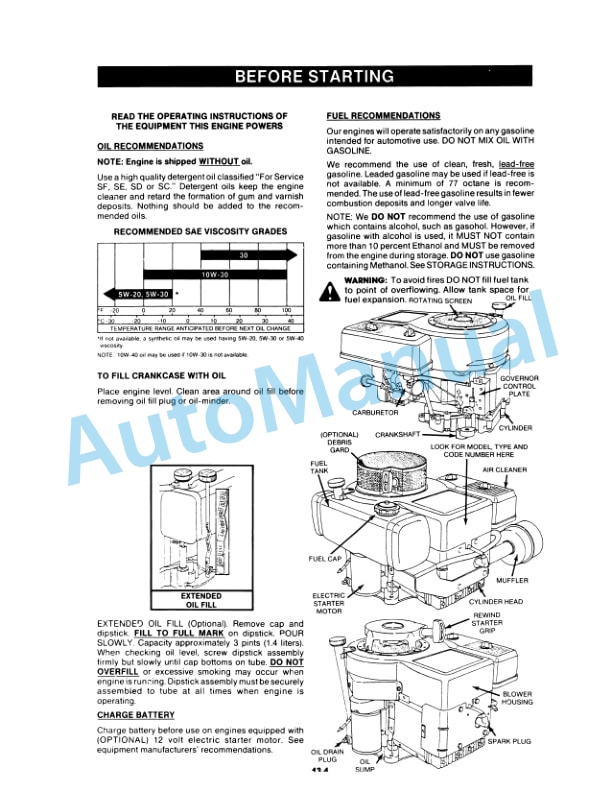 Ford New Holland 9607480 LT12H Lawn Tractor Operation and Maintenance Manual 42641065 5 Ford New Holland 9607480 LT12H Lawn Tractor Operation and Maintenance Manual 42641065 - Image 5