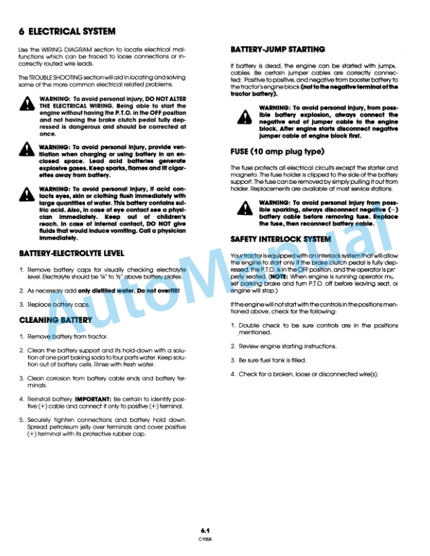 Ford New Holland 9800987 LGT 10, 9800988 LGT 12 Garden Tractor Operation and Maintenance Manual 42001221 3 Ford New Holland 9800987 LGT 10, 9800988 LGT 12 Garden Tractor Operation and Maintenance Manual 42001221 - Image 3