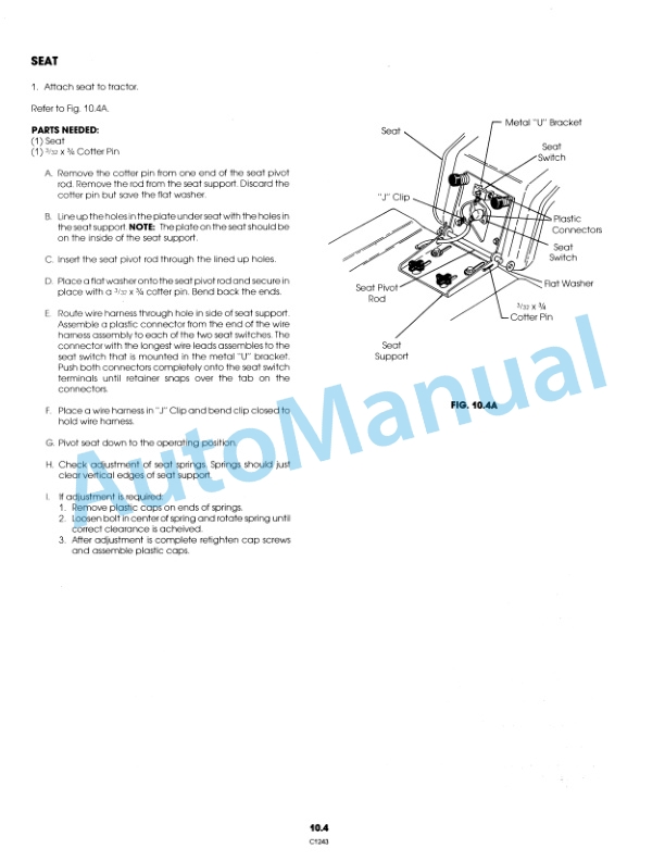 Ford New Holland 9800989 LT 12 Lawn Tractor Operation and Maintenance Manual 42001214 4 Ford New Holland 9800989 LT 12 Lawn Tractor Operation and Maintenance Manual 42001214 - Image 4