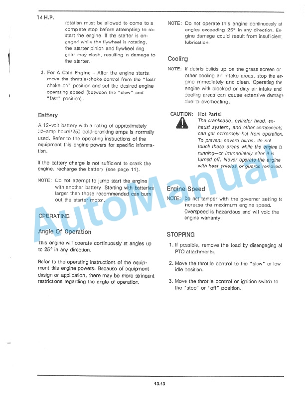 Ford New Holland 9809209 YT14, 9800686 YT16 Yard Tractor Operation and Maintenance Manual 42641620 5 Ford New Holland 9809209 YT14, 9800686 YT16 Yard Tractor Operation and Maintenance Manual 42641620 - Image 5