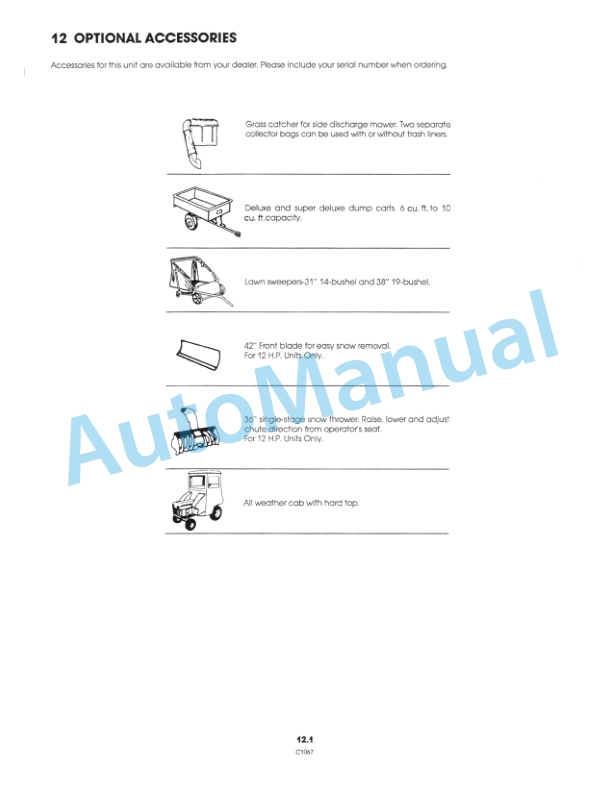 Ford New Holland 9809213 LT10A Lawn Tractor Operation and Maintenance Manual 42640010 5 Ford New Holland 9809213 LT10A Lawn Tractor Operation and Maintenance Manual 42640010-5