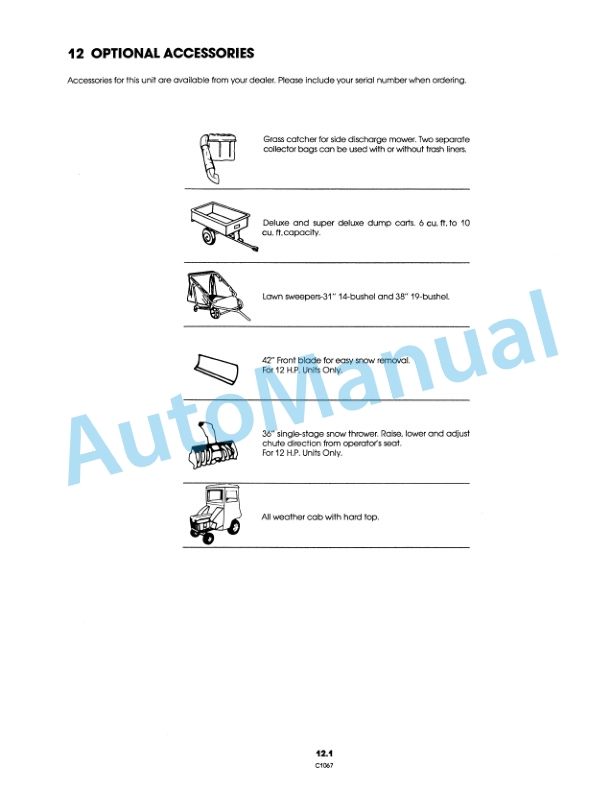 Ford New Holland 9809214 LT12.5A Lawn Tractor Operation and Maintenance Manual 42640012 5 Ford New Holland 9809214 LT12.5A Lawn Tractor Operation and Maintenance Manual 42640012 - Image 5