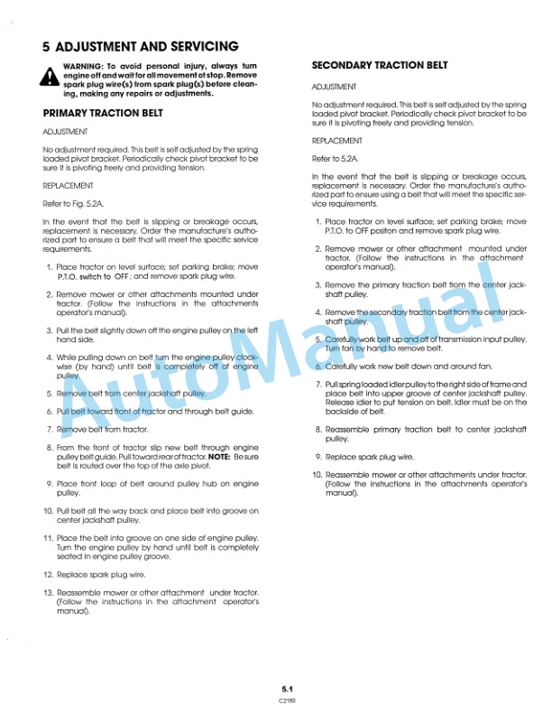 Ford New Holland 9809215 LT 12.5 HA Lawn Tractor Operation and Maintenance Manual 42001215 3 Ford New Holland 9809215 LT 12.5 HA Lawn Tractor Operation and Maintenance Manual 42001215 - Image 3