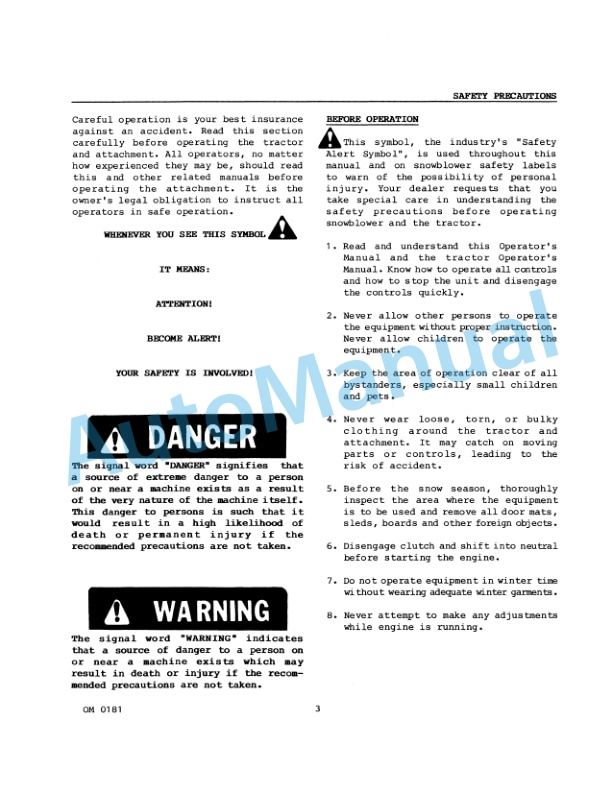 Ford New Holland 9828130 40in Two Stage Snowblower Operation and Maintenance Manual 42641100 2 Ford New Holland 9828130 40in Two Stage Snowblower Operation and Maintenance Manual 42641100-2