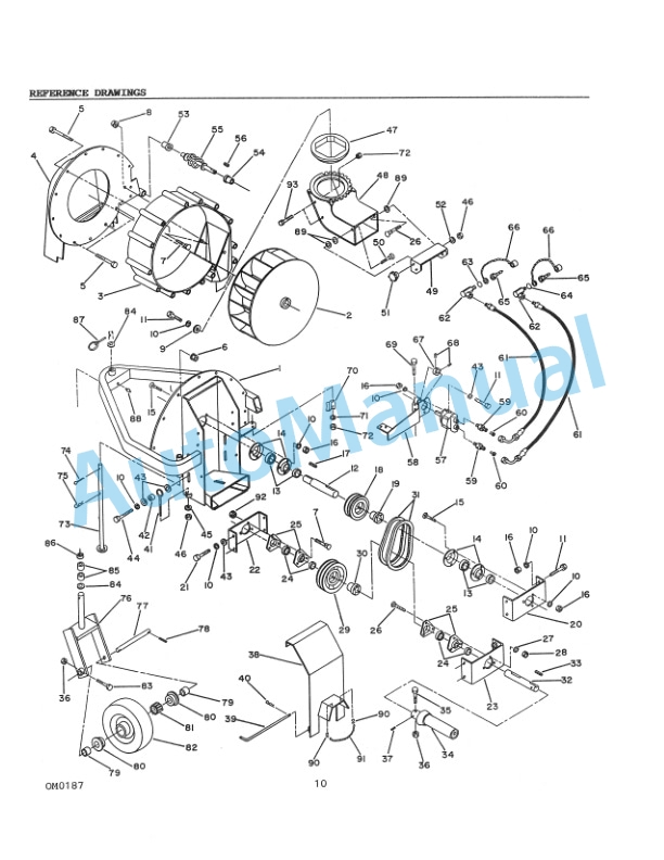 Ford New Holland 9828526 Front Mounted Debris Blower Operation and Maintenance Manual 42646030 4 Ford New Holland 9828526 Front Mounted Debris Blower Operation and Maintenance Manual 42646030-4