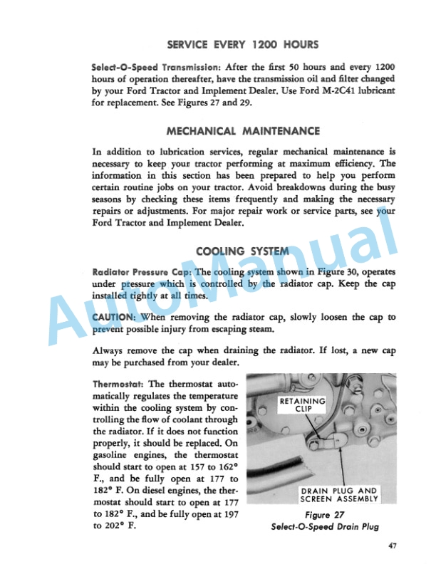 Ford New Holland All-Purpose Tractor Operation and Maintenance Manual 42200020 4 Ford New Holland All-Purpose Tractor Operation and Maintenance Manual 42200020-4