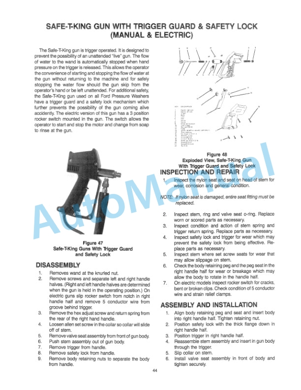 Ford New Holland B Series Portable High Pressure Washer Repair Manual 40998023 5 Ford New Holland B Series Portable High Pressure Washer Repair Manual 40998023 - Image 5