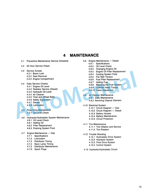 Ford New Holland CL 25 Compact Loader Operation and Maintenance Manual 42002510 3 Ford New Holland CL 25 Compact Loader Operation and Maintenance Manual 42002510-3